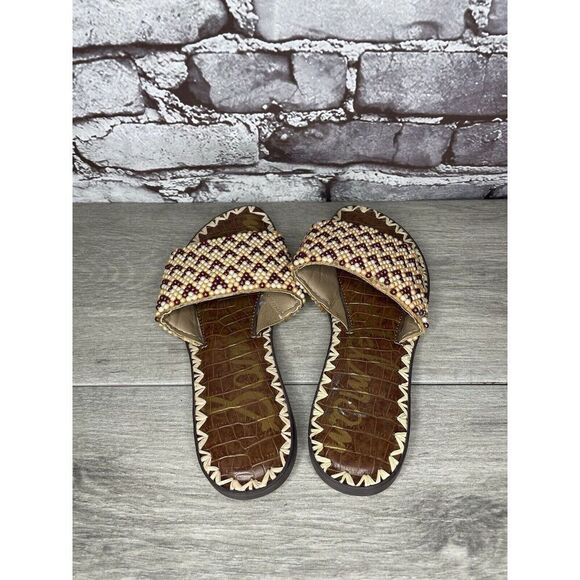 Sam Edelman Gunner 3 Peach Pearl Beaded Multi Sandals Women’s Sz 6.5M US/36.5EU - Picture 7 of 16